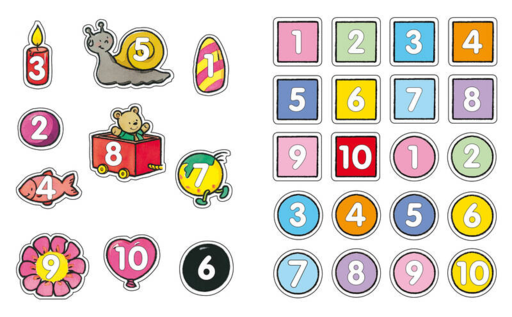 Цифры (с наклейками)