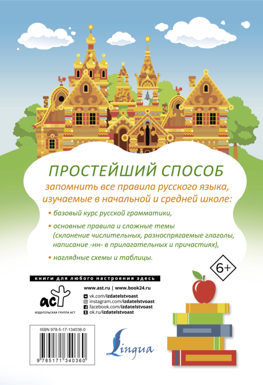 Все правила русского языка в схемах и таблицах