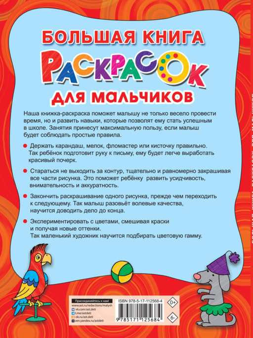 Большая книга раскрасок для мальчиков