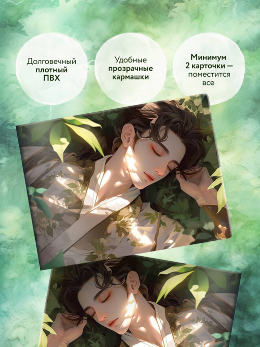 Кардхолдер. Маньхуа. Спящий принц (в форме книжки, 215х65 мм)