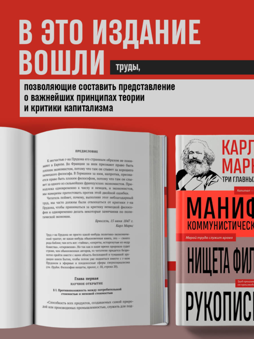 Карл Маркс. Манифест коммунистической партии. Нищета философии. Рукописи 1844