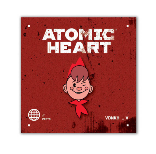 Значок металлический, Atomic Heart. Пионер