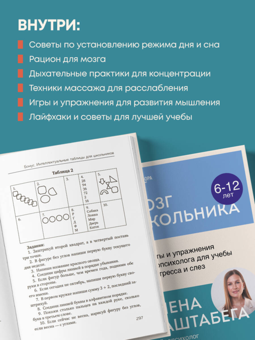 Мозг школьника. Советы и упражнения нейропсихолога для учебы без стресса и слез
