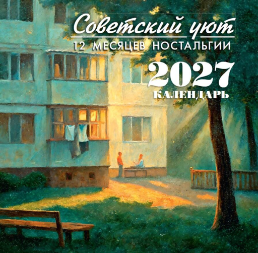 Советский уют. Календарь 2027. 12 месяцев ностальгии