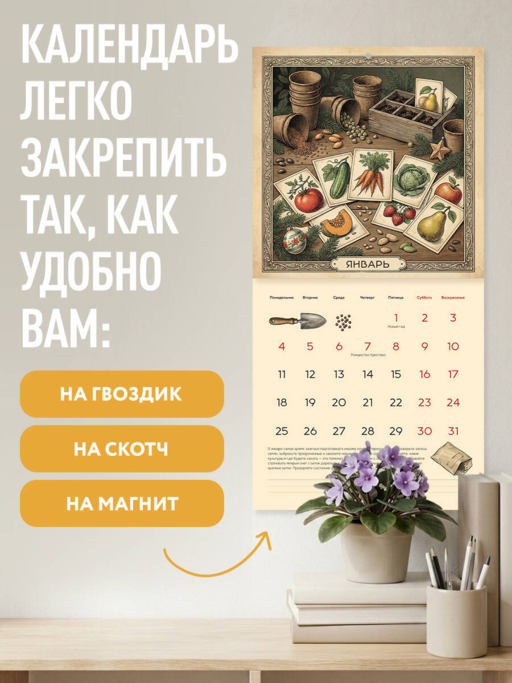 Ваш щедрый урожай. Календарь с советами для садоводов и огородников на 2027 год (300х300)