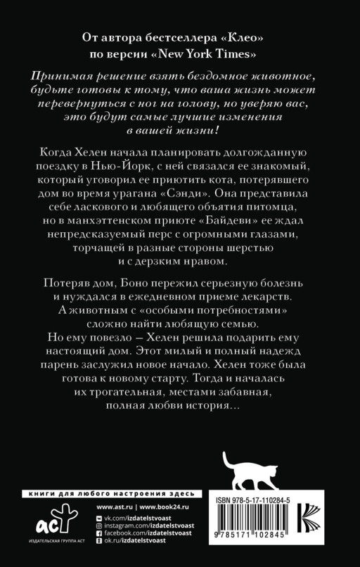 Боно. Удивительная история спасенного кота, вдохновившего общество