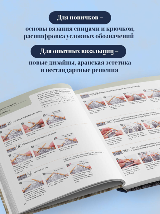 АРАНЫ спицами и крючком. Универсальные схемы для вязания узоров
