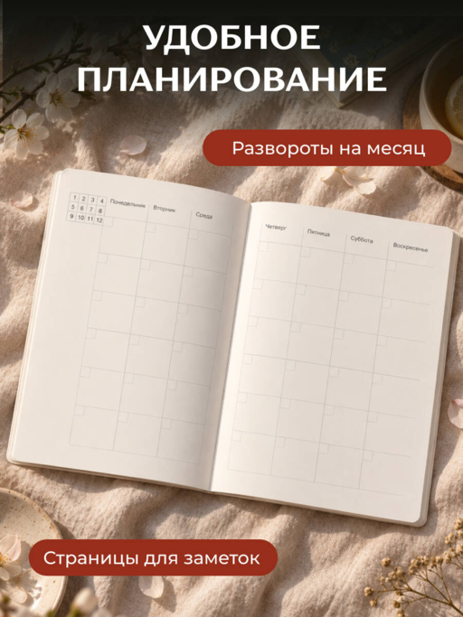 Блокнот-планер недатированный. Расслабься, от тебя вообще ничего не зависит (А4, 36 л., на скобе)