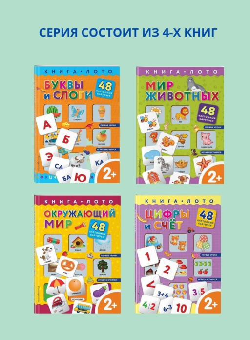 Цифры и счет. Книга-лото с карточками