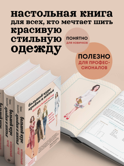 Большой курс кройки и шитья. Безлекальный метод Галины Коломейко